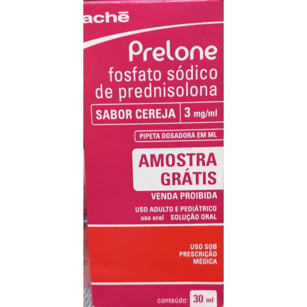 PRELONE FOSFATO SÓDICO DE PREDNISOLONA 3MG/ML SOLUÇÃO ORAL 30ML